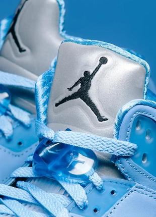 Кросівки nike air jordan 5 retro unc university blue оригінал