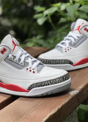 Кросівки nike air jordan 3 retro fire red (2022) dm0967-160 оригінал