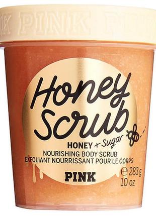 Скраб для тела pink victoria’s secret honey body scrub