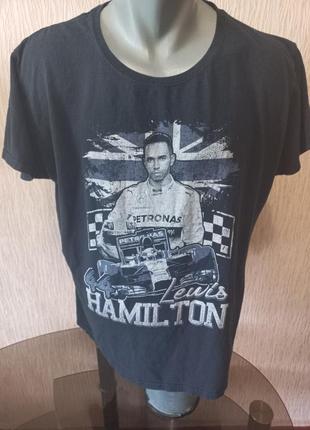 Футболка formula 1 lewis hamilton (розмір 2xl) середній стан