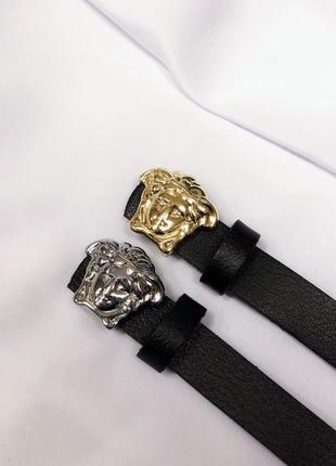 Ремень пояс кожаный женский в стиле versace / ремень пояс кожаный женский в стиле versace