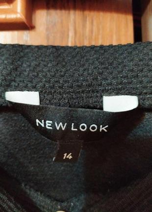 Текстурная черная мини юбка new look3 фото