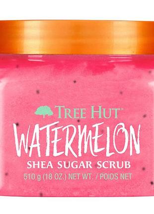 Сахарный скраб для тела tree hut watermelon shea sugar scrub1 фото