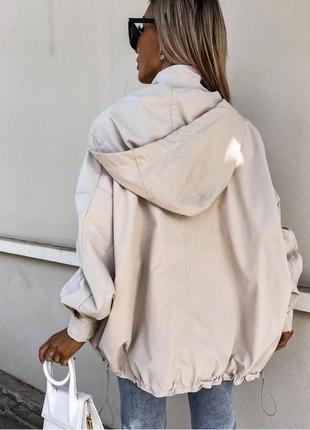 Жіноча куртка вітровка тканина плацівка на змійці3 фото