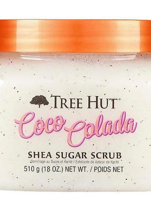 Сахарный скраб для тела tree hut coco colada shea sugar scrub