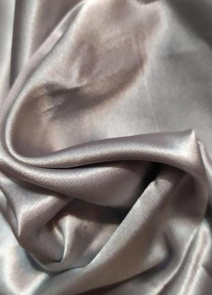 Серый/серебристый топ в бельевом стиле из искусственного шелка5 фото