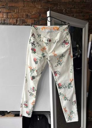 Desigual women's floral pants женские брюки