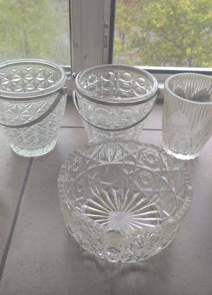 Посуда из хрусталя ссср недорого