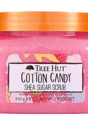Сахарный скраб для тела tree hut cotton candy shea sugar scrub