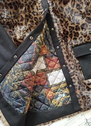 Шикарне стильне пальто куртка леопард4 фото