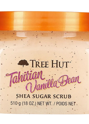 Цукровий скраб для тіла tree hut tahitian vanilla bean shea sugar scrub