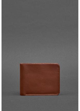Мужское кожаное портмоне 4.1 (4 кармана) светло-коричневое1 фото