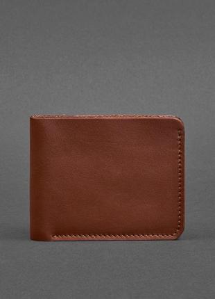 Мужское кожаное портмоне 4.1 (4 кармана) светло-коричневое5 фото