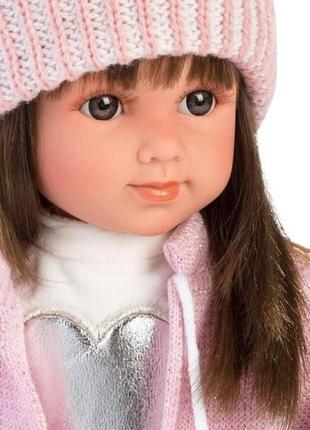 Испанская кукла лоренс виниловая коллекционная девочка брюнетка с длинными волосами 35 см llorens ll3 фото