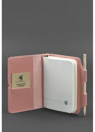 Кожаный блокнот (софт-бук) 3.0 розовый2 фото