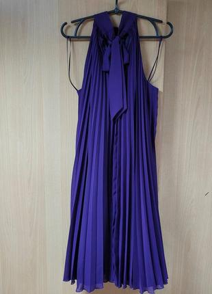 Шифоновое платье на подкладке.4 фото
