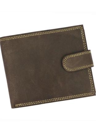 Чоловічий шкіряний гаманець wild n992l-chm-nl rfid коричневий
