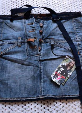 Стильна коротка джинсова спідничка від dlf!