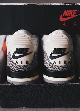 Кросівки nike air jordan 3 retro white cement reimagined оригінал dn3707-100