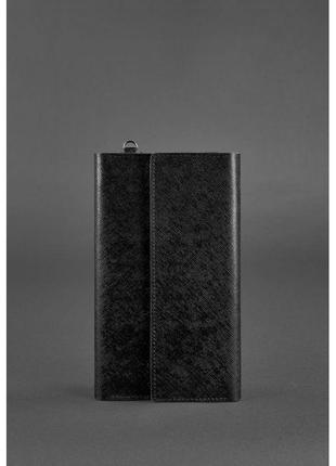 Кожаный клатч-органайзер (тревел-кейс) 5.1 черный blackwood1 фото
