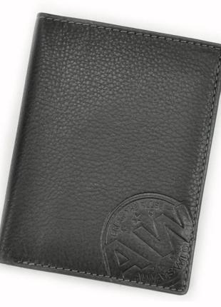 Чоловічий шкіряний гаманець always wild n4-wcn rfid чорний -