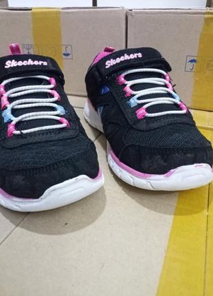 Кросівки для дівчинки сітка skechers (orig., легкі, сша) #11294 фото