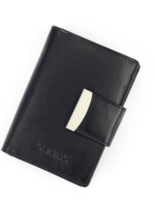 Жіночий шкіряний гаманець cavaldi rd-04-cmn чорний -