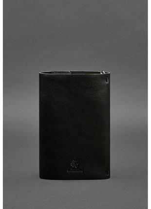 Кожаный блокнот софт-бук 7.0 угольно-черный4 фото