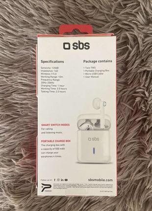 Наушники tws bt480 urban wireless earphones2 фото