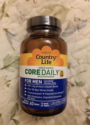 Вітамінно-мінеральний комплекс country life core daily 1 for men 60
табл2 фото
