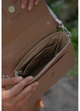 Женская кожаная сумка ester карамель краст5 фото