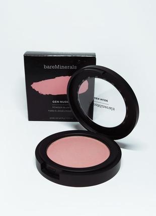 Минеральные румяна розовые bareminerals gen nude pressed powder blush in - call my blush2 фото