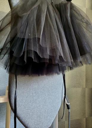 Платье черный лебедь для девочки праздничное красивое пышное детское на 9м 12м 1 год рочек 80 86 в день рождения черная жемчужина нарядное принцессы10 фото