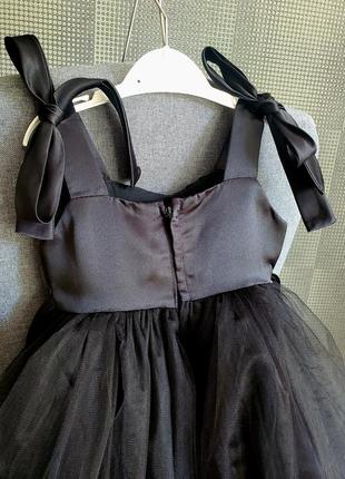 Платье черный лебедь для девочки праздничное красивое пышное детское на 9м 12м 1 год рочек 80 86 в день рождения черная жемчужина нарядное принцессы7 фото