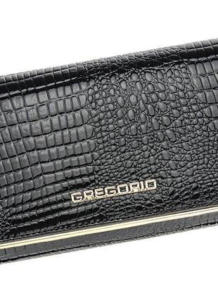 Жіночий шкіряний гаманець gregorio sll-106 чорний -