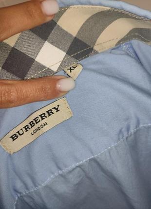 Бавовняна сорочка з чоловічого плеча burberry7 фото