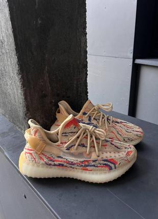 Женские кроссовки adidas tee yeezy boost 350 mx oat / smb4 фото