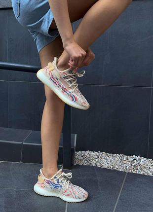 Женские кроссовки adidas tee yeezy boost 350 mx oat / smb6 фото
