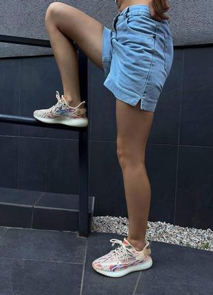 Женские кроссовки adidas tee yeezy boost 350 mx oat / smb8 фото