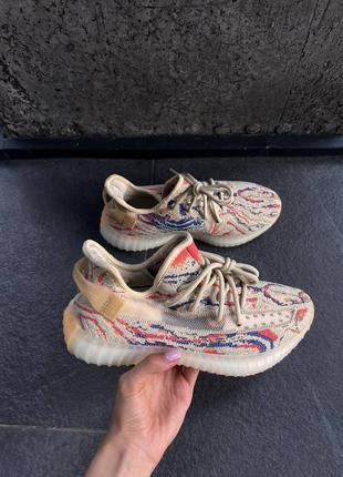 Женские кроссовки adidas tee yeezy boost 350 mx oat / smb9 фото