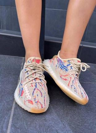 Женские кроссовки adidas tee yeezy boost 350 mx oat / smb10 фото