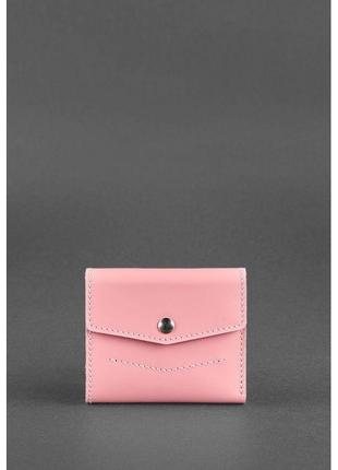 Женский кожаный кошелек 2.1 розовый1 фото