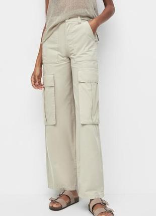 Брюки карго с карманами pull & bear 7676339