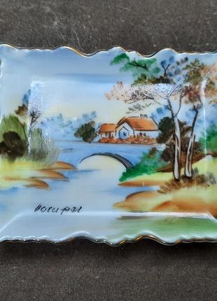Интерьерная фарфоровая картина пейзаж.