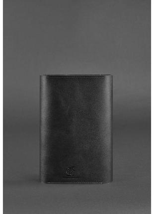 Кожаный блокнот (софт-бук) 5.1 черный5 фото