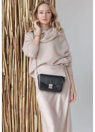 Жіноча шкіряна сумочка yoko чорна