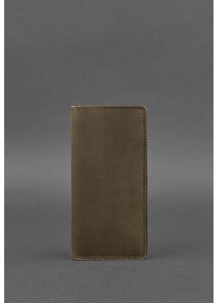 Кожаное портмоне-купюрник 11.0 темно-коричневое