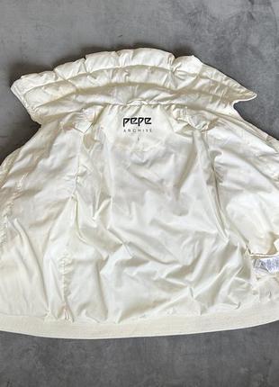Женская белая куртка vika pepe jeans pl401723 размер l6 фото