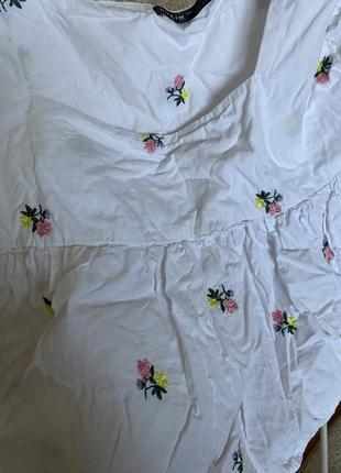 Новая вышитая блузка, белоснежная рубашка3 фото