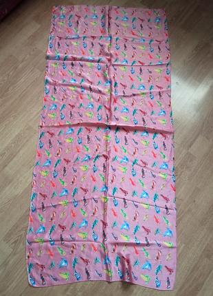 Шикарный шелковый шарф 60/140см